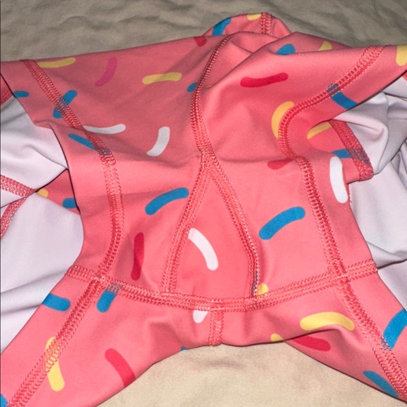 Feed Me Fight Me *NEW* Women's Pink Donut Sprinkle Athletic Workout Shorts - Picture 11 of 12
